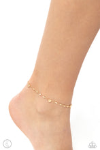 Load image into Gallery viewer, Highlighting My Heart - Gold (Heart) Anklet
