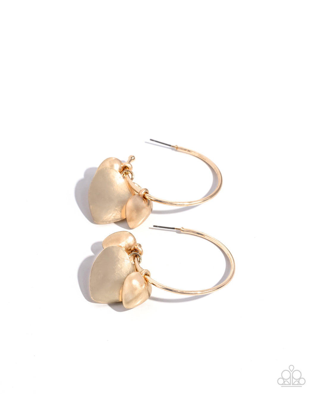 Casually Crushing - Gold (Hoop Heart Earring)