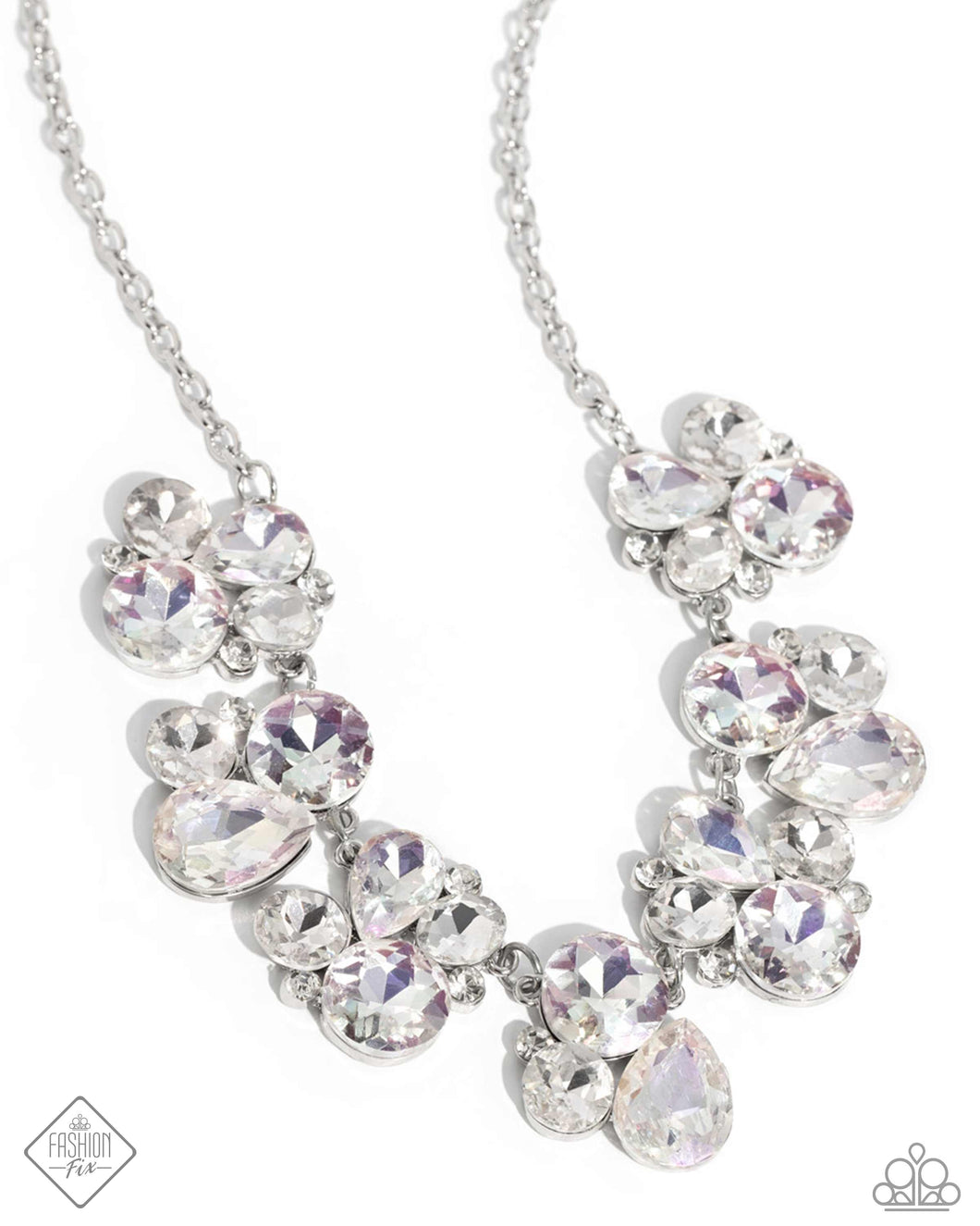 Fairytale Frost - White (Gems/Iridescent) Necklace (FFA-0424)