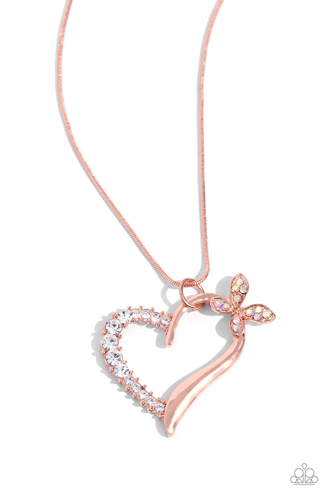 Half-Hearted Haven - Copper (Heart) Necklace