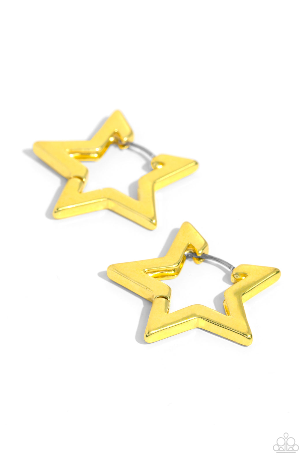 In A Galaxy STAR, STAR Away - Yellow Hoop Earring