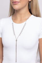 Load image into Gallery viewer, Synchronized SHIMMER - White (Rhinestone) Necklace
