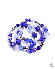 Load image into Gallery viewer, Stack of GLASS - Blue Bracelet
