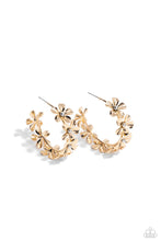 Load image into Gallery viewer, Floral Flamenco - Gold (Flowers) Earring
