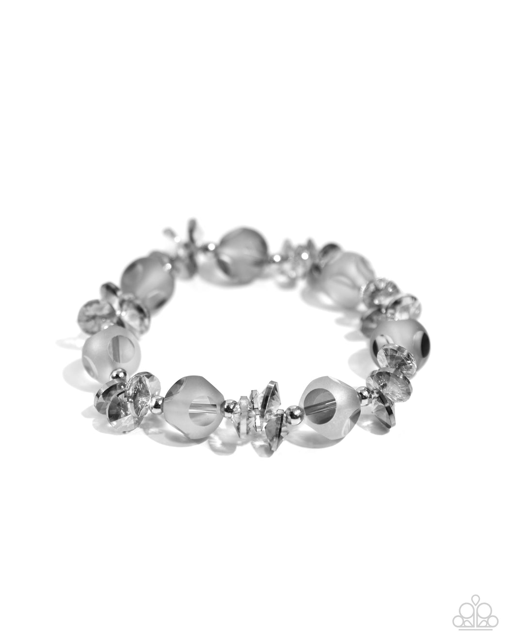 Lets Start at the FAIRY Beginning - Silver (Gray Opaque) Bracelet