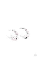 Load image into Gallery viewer, Textured Tease - Silver (Hoop) Earring
