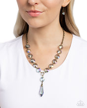 Load image into Gallery viewer, Celestial Class - Brass (UV Shimmer Bead) Necklace
