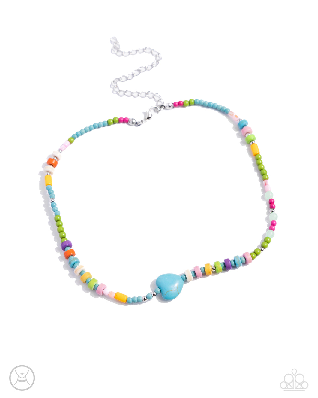 Y2K Energy - Blue (Turquoise Heart) Necklace