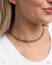 Load image into Gallery viewer, Monochromatic Marvel - Silver (Choker) Necklace
