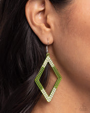 Load image into Gallery viewer, Eloquently Edgy - Green Earring
