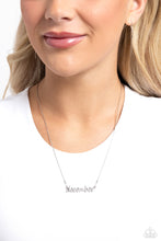 Load image into Gallery viewer, Birth Month Bling - December - Silver Necklace
