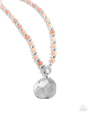 Load image into Gallery viewer, Textured Trinket - Orange Necklace
