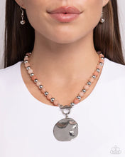 Load image into Gallery viewer, Textured Trinket - Orange Necklace
