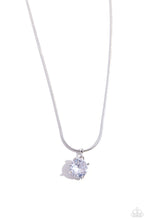 Load image into Gallery viewer, Pronged Premiere - White (Rhinestone) Necklace
