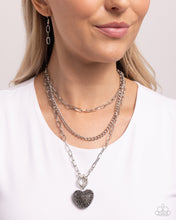 Load image into Gallery viewer, HEART Gallery - Silver (Hematite Heart) Necklace
