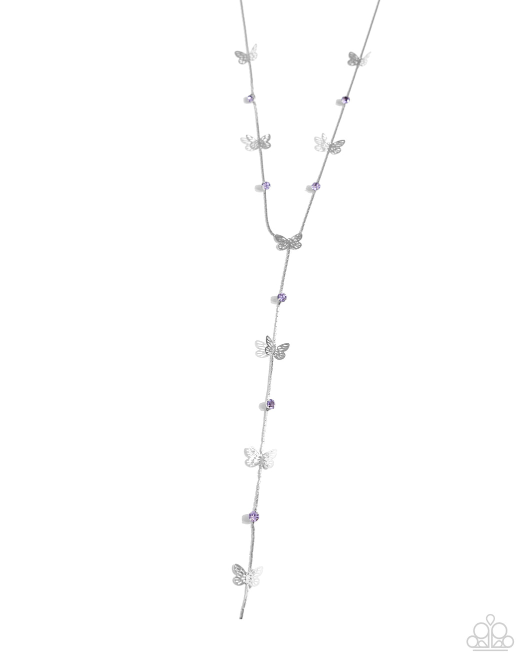 Aerial Attention - Purple (Butterfly) Necklace