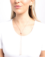 Load image into Gallery viewer, Raised Rose - Rose Gold (Heart) Necklace
