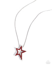 Load image into Gallery viewer, Patriotic Passion - Red (Star) Necklace
