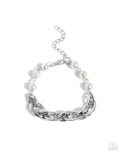 Load image into Gallery viewer, Pearl Pairing - Silver Bracelet
