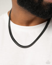 Load image into Gallery viewer, Industrial Index - Black (Herringbone Chain) Necklace
