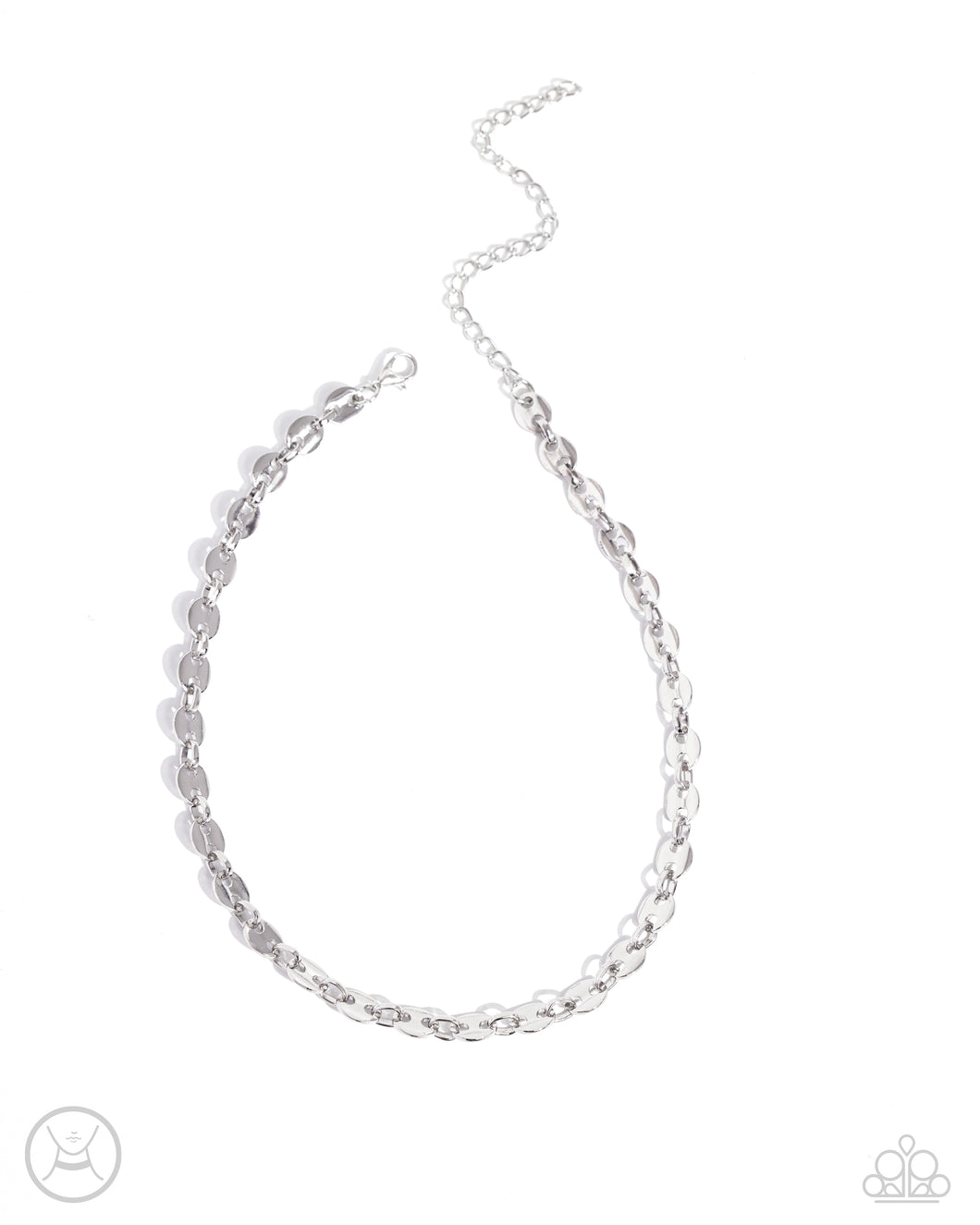 Abstract Advocate - Silver (Choker) Necklace