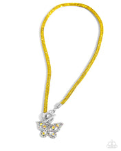 Load image into Gallery viewer, On SHIMMERING Wings - Yellow (Butterfly) Necklace
