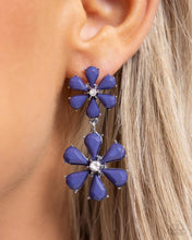 Load image into Gallery viewer, A Blast of Blossoms - Blue Post Earring

