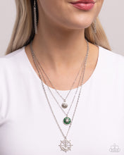 Load image into Gallery viewer, Anchor Arrangement - Green Necklace
