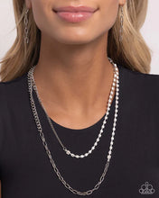 Load image into Gallery viewer, Boxy Brillance - White Necklace
