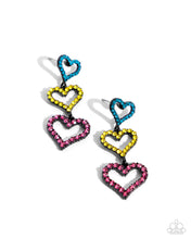 Load image into Gallery viewer, Sweetheart Succession - Pink (Multi Heart) Earring
