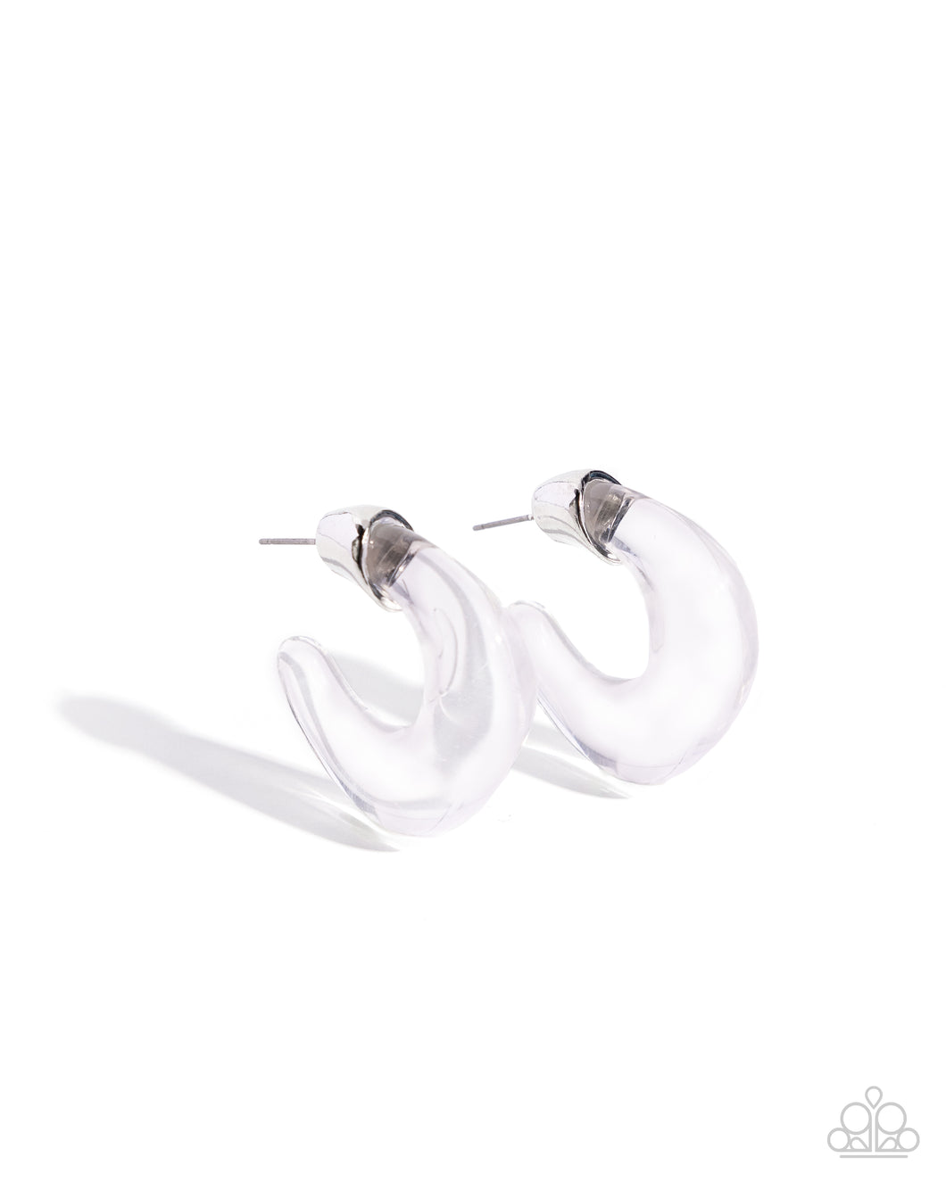 Clear Charm - White (Transparent) Earring