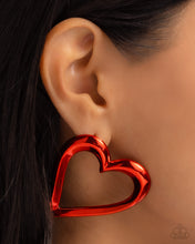 Load image into Gallery viewer, Admirable Acclaim - Red (Heart) Earring
