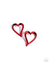 Load image into Gallery viewer, Admirable Acclaim - Red (Heart) Earring
