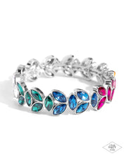 Load image into Gallery viewer, Gilded Gardens - Multi (Marquise Multicolored Rhinestone) Bracelet
