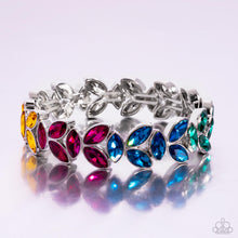 Load image into Gallery viewer, Gilded Gardens - Multi (Marquise Multicolored Rhinestone) Bracelet
