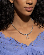 Load image into Gallery viewer, Trendy Trenchant - Silver (Crescent Moon Charm) Necklace
