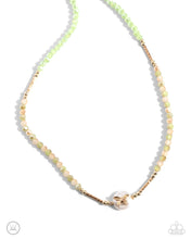 Load image into Gallery viewer, Aerial Action - Green (Gold Butterfly) Choker Necklace
