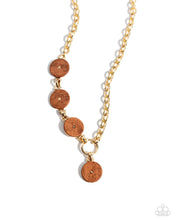 Load image into Gallery viewer, Savory Stone - Brown (Stone Pendant) Necklace
