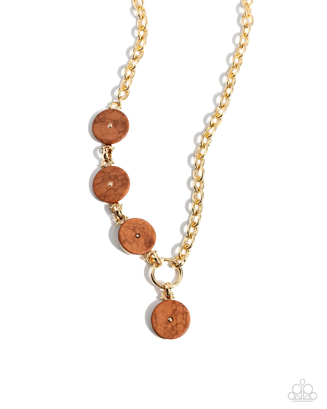 Savory Stone - Brown (Stone Pendant) Necklace