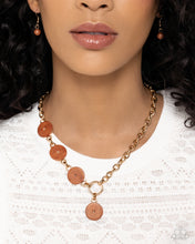 Load image into Gallery viewer, Savory Stone - Brown (Stone Pendant) Necklace
