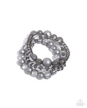 Load image into Gallery viewer, Shattered Stack - Silver (Bead) Bracelet
