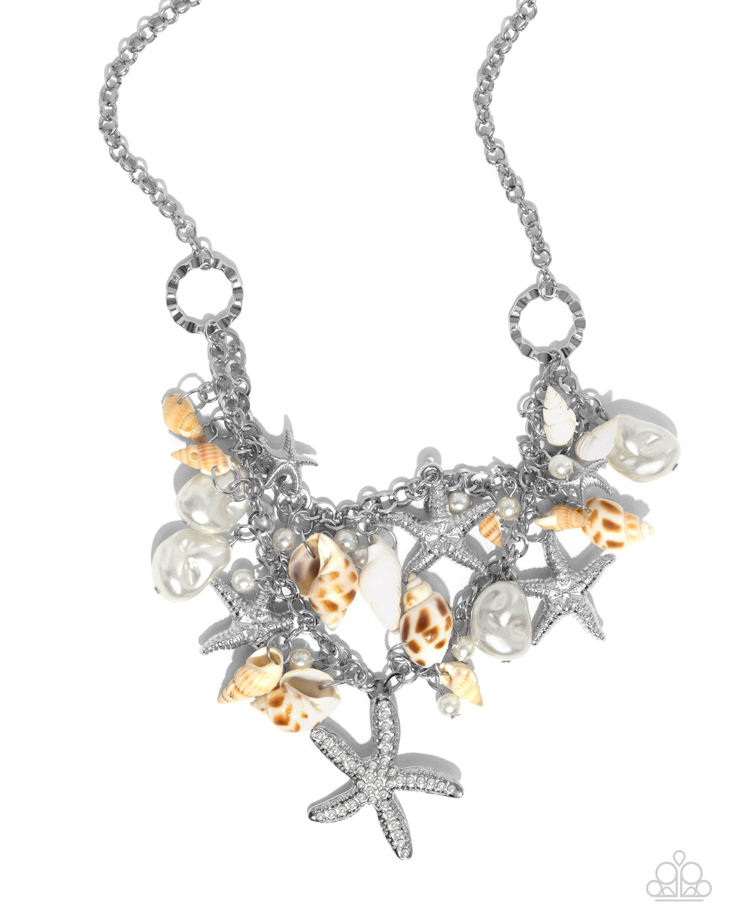 Seashell Shanty - White (Starfish/Seashell/Pearl) Necklace