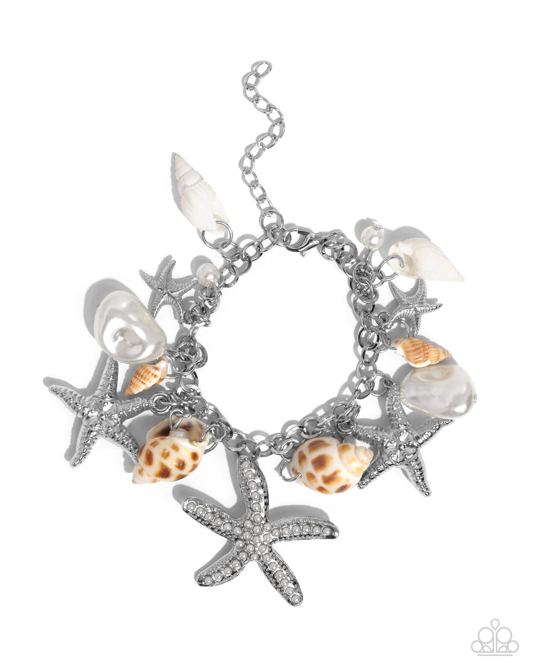 Seashell Song - White (Starfish/Seashell/Pearl) Bracelet
