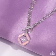 Load image into Gallery viewer, Compass Cadenza - Pink (Silver Star Pendant) Necklace
