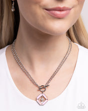 Load image into Gallery viewer, Compass Cadenza - Pink (Silver Star Pendant) Necklace
