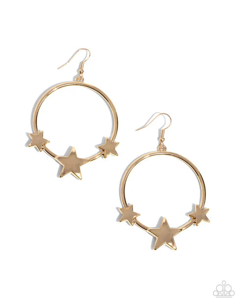 Let Sparkle Ring! - Gold Earring