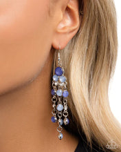 Load image into Gallery viewer, Cascading Clarity - Blue Earring
