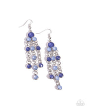 Load image into Gallery viewer, Cascading Clarity - Blue Earring
