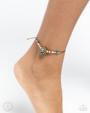 Load image into Gallery viewer, Break the SHELL - Yellow Seed Beads (Conch Shell) Anklet
