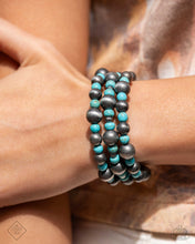 Load image into Gallery viewer, Desert Demand - Blue (Turquoise/Navajo Pearl) Bracelet (SSF-0824)
